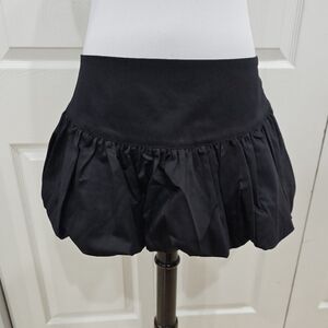 Dolls Kill Punk Goth Widow Lovesick Melody Black Bubble Mini Skirt M NWT
